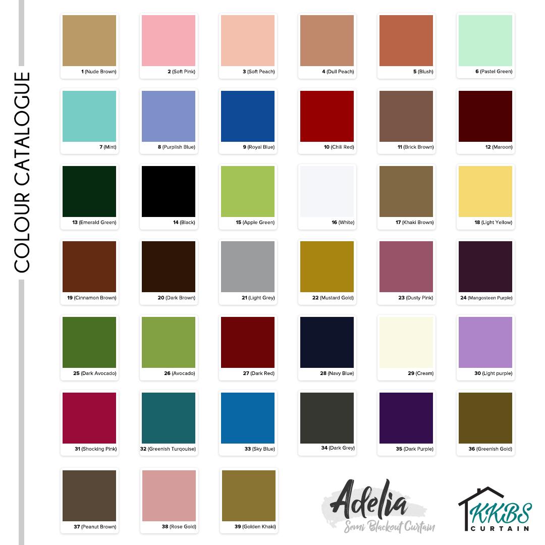 Adelia Semi Blackout Curtain Custom Made