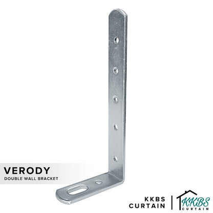 6" Verody S Track Wall Bracket Extension Double - KKBS CURTAIN