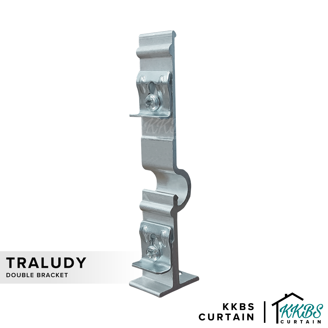 Traludy Curtain Track Double Bracket