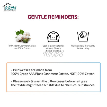 Cashmerey Pillow Case Cashmere Cotton With Pattern