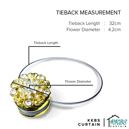 Gracie S Magnetic Crystal Curtain Straps Curtain Tieback