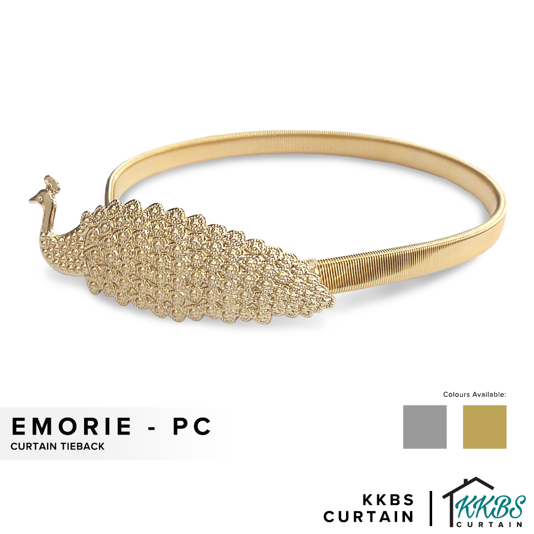 Emorie Peacock Design Curtain Tieback