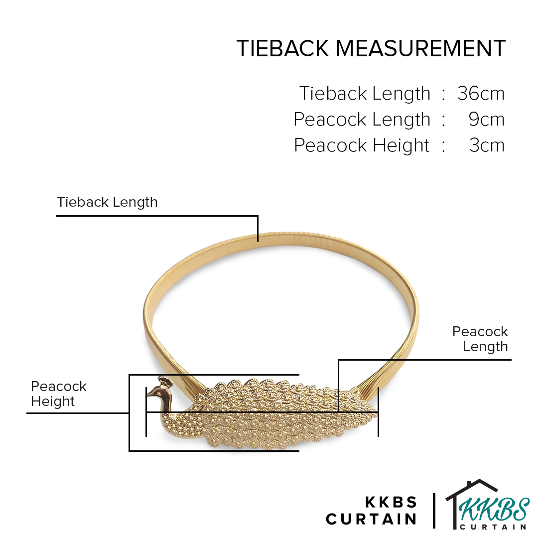 Emorie Peacock Design Curtain Tieback