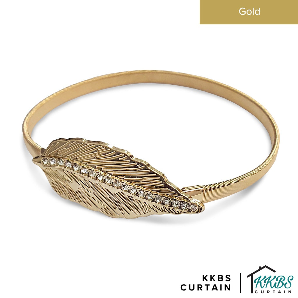 Emorie Feather Design Curtain Tieback