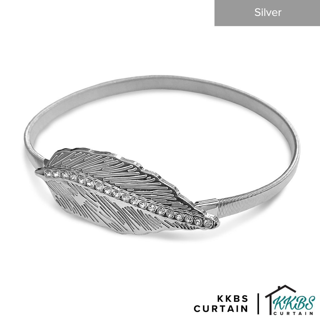 Emorie Feather Design Curtain Tieback