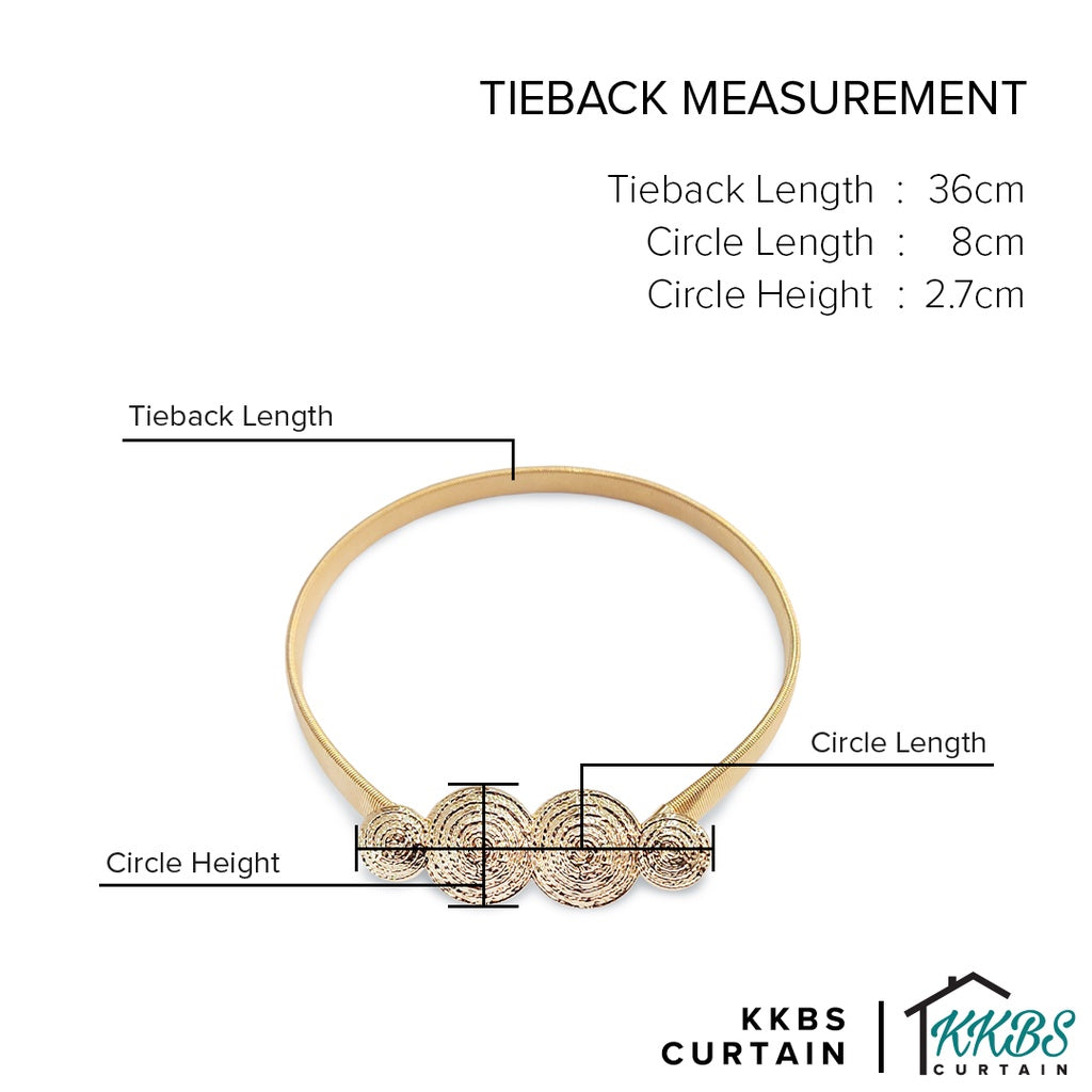 Emorie Four Circles Design Curtain Tieback