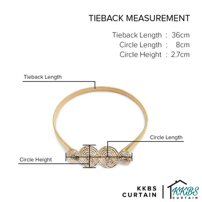 Emorie Four Circles Design Curtain Tieback