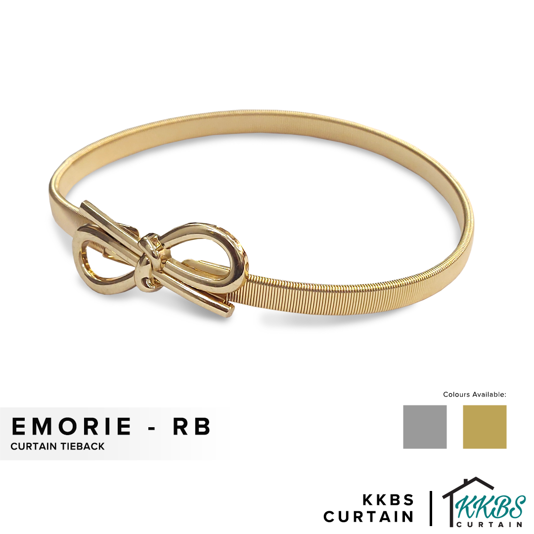 Emorie Ribbon Design Curtain Tieback