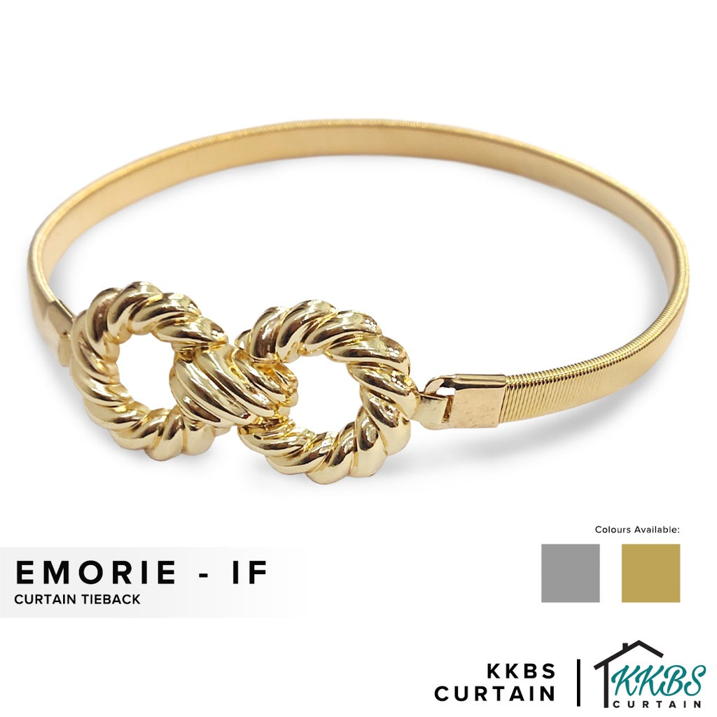 Emorie Infinity Symbol Design Curtain Tieback