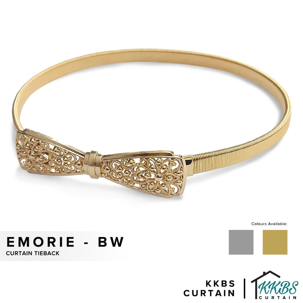 Emorie Bowtie Design Curtain Tieback