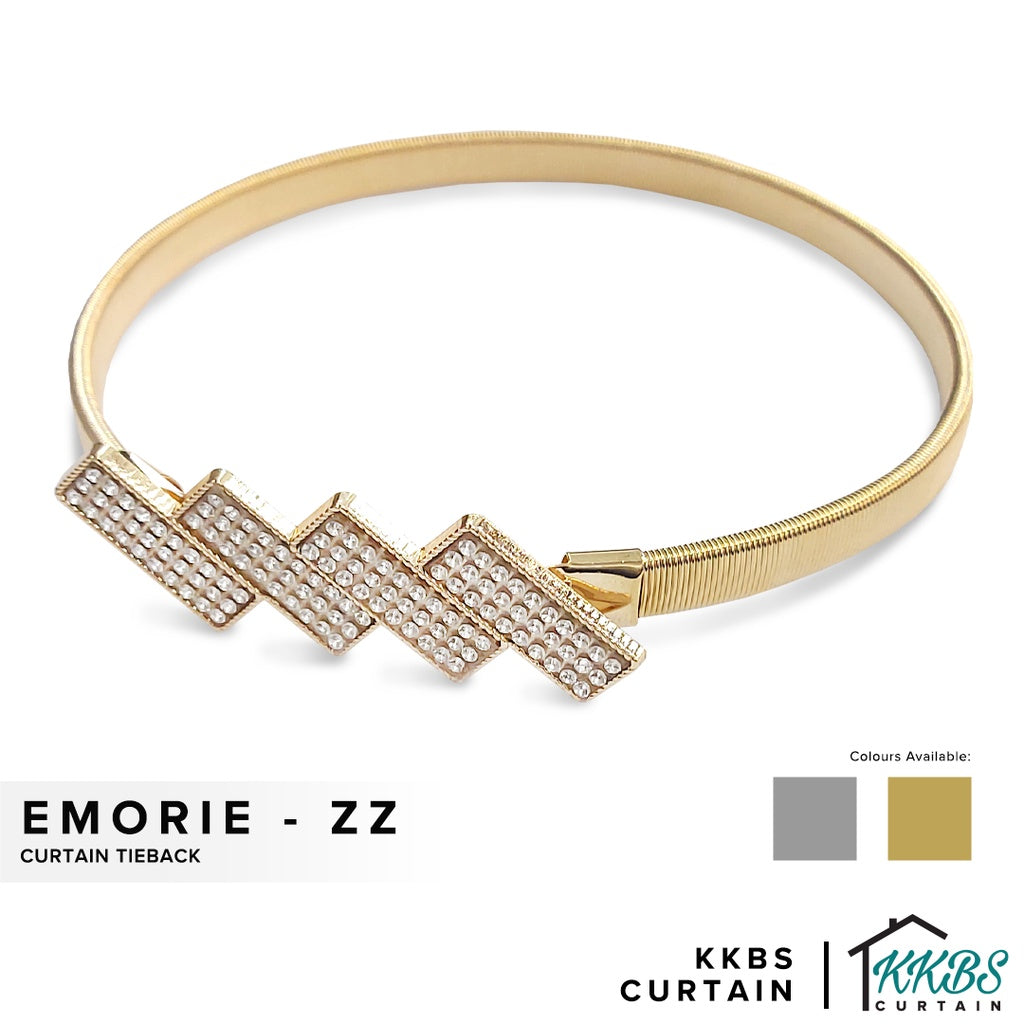 Emorie Zigzag Design Curtain Tieback