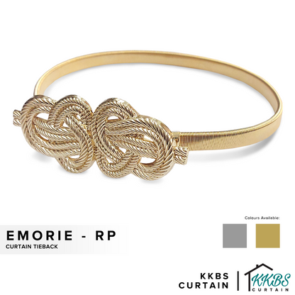 Emorie Twisted Rope Design Curtain Tieback