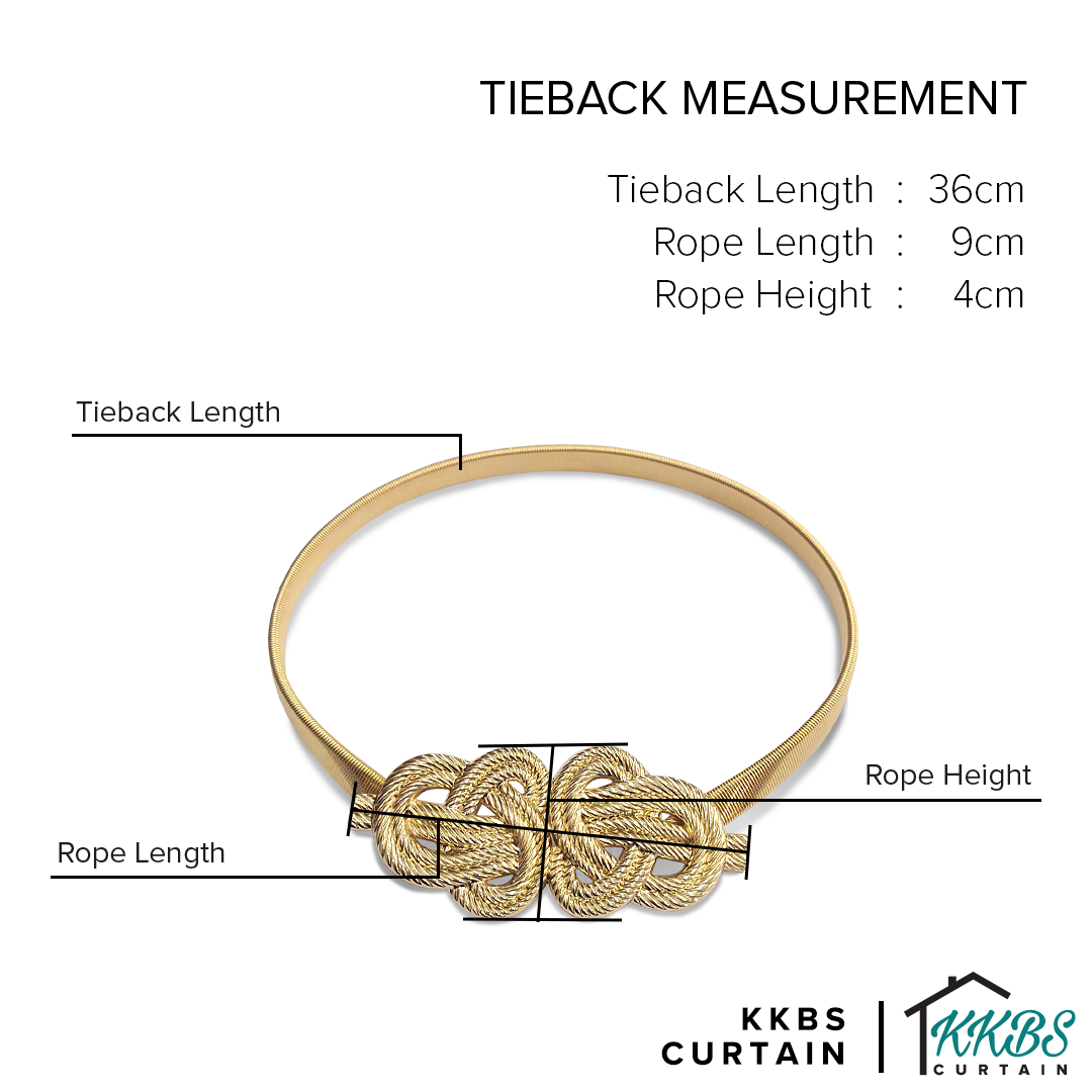 Emorie Twisted Rope Design Curtain Tieback