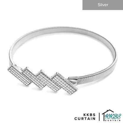 Emorie Zigzag Design Curtain Tieback