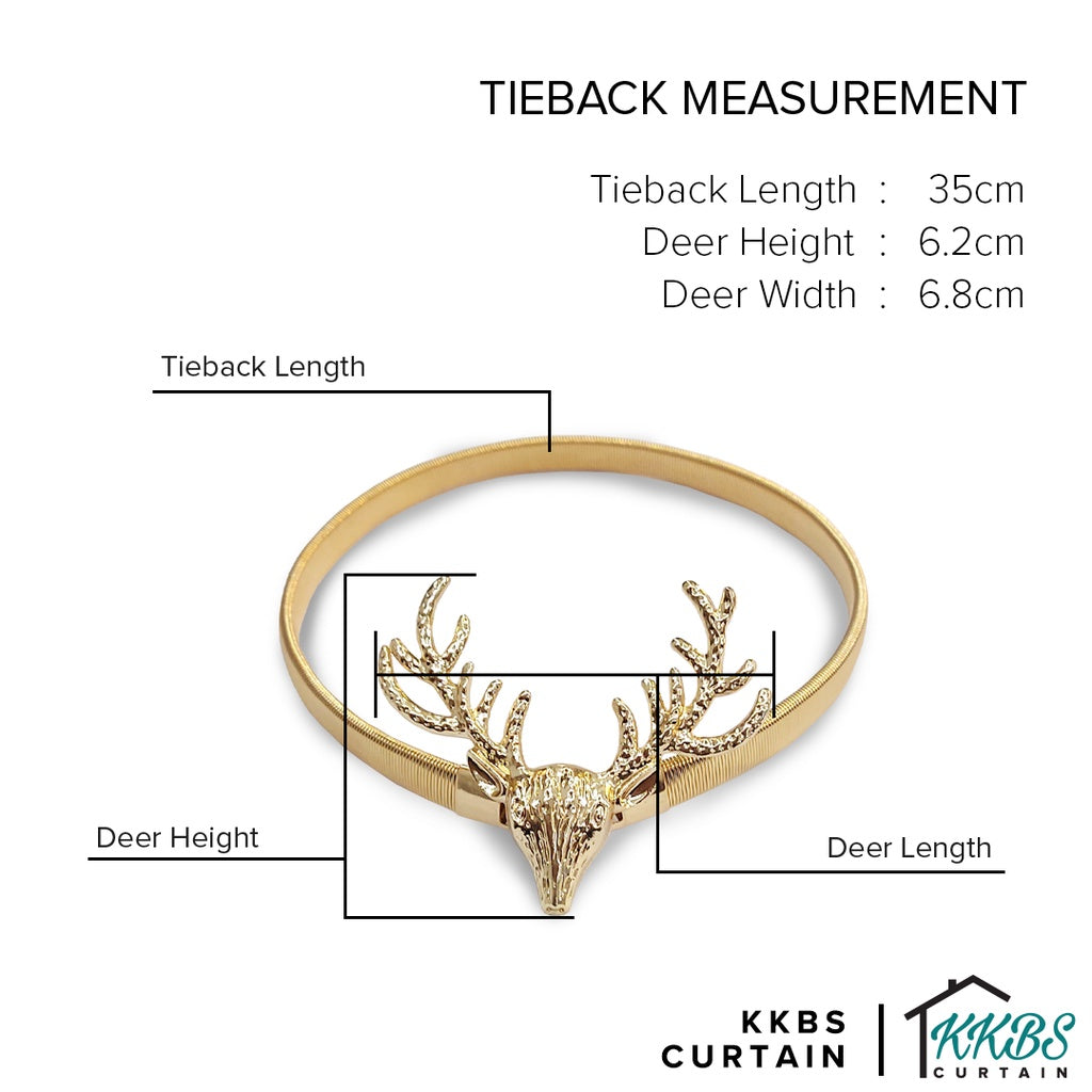 Emorie Deer Design Curtain Tieback