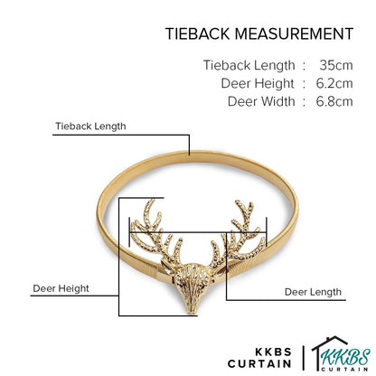 Emorie Deer Design Curtain Tieback