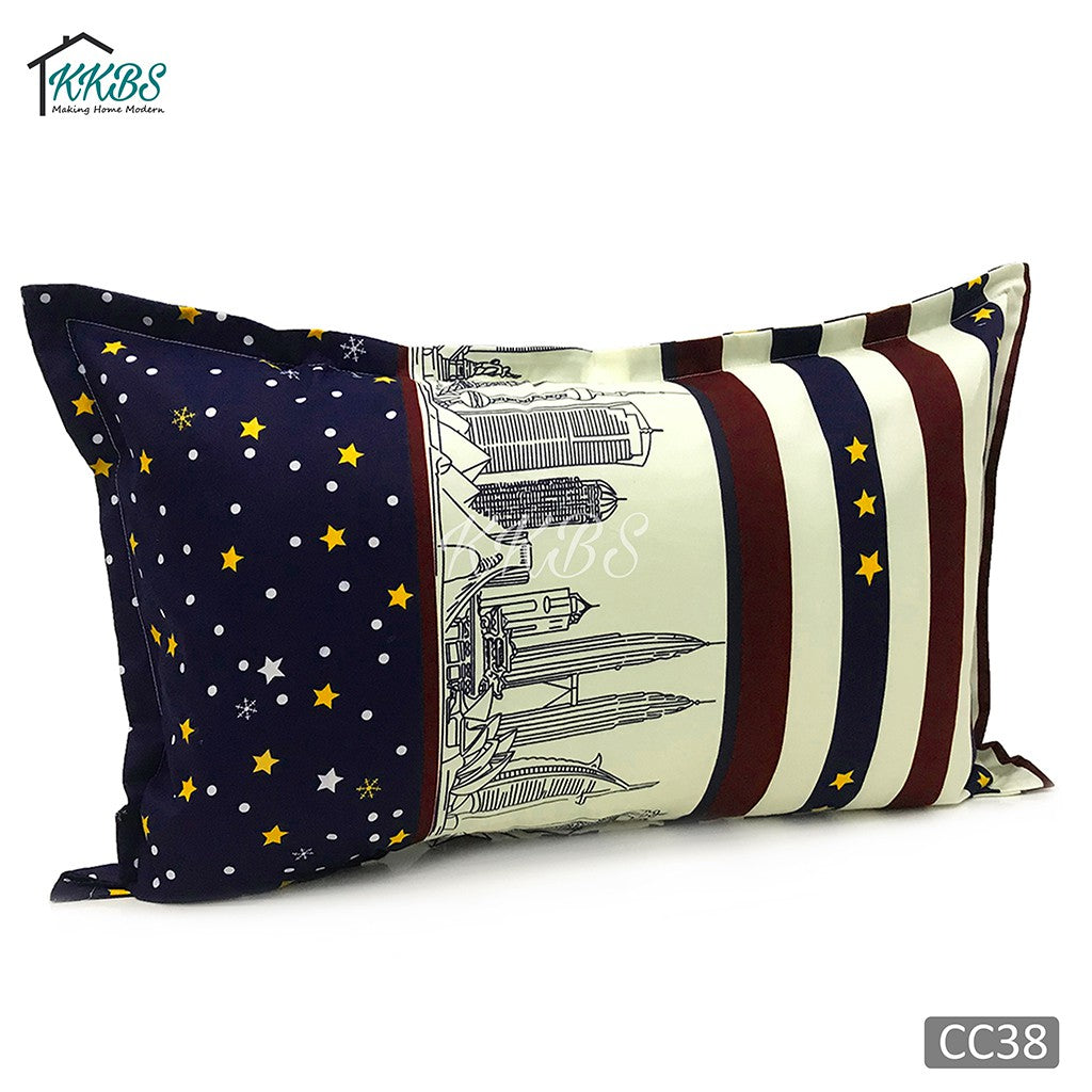 Cashmerey Pillow Case Cashmere Cotton With Pattern