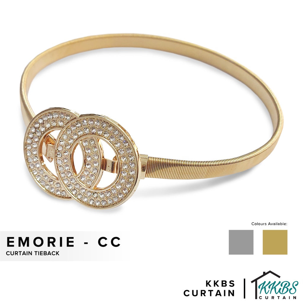 Emorie Interlaced Ring Design Curtain Tieback