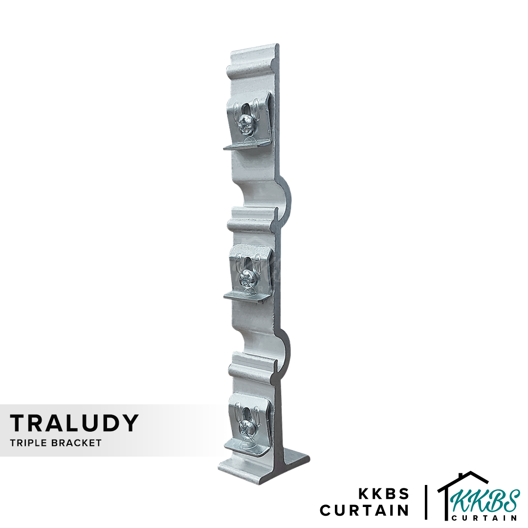 Traludy Curtain Track Triple Bracket