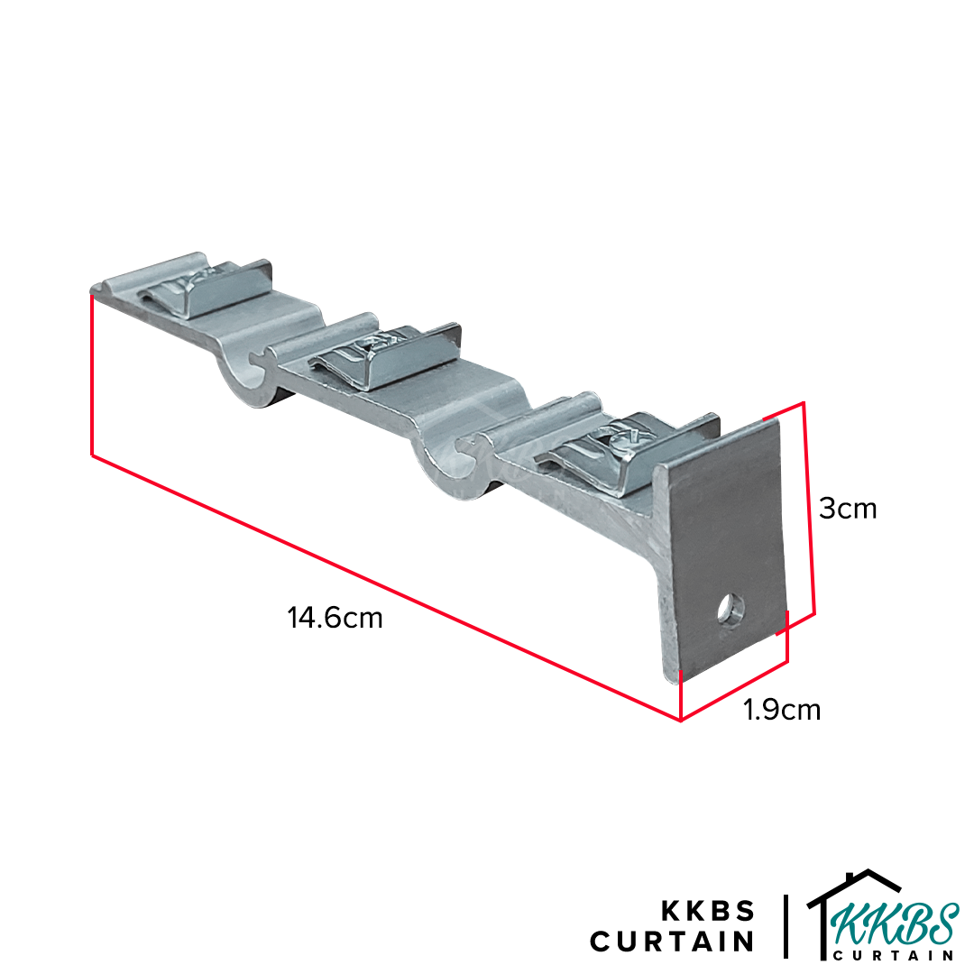 Traludy Curtain Track Triple Bracket