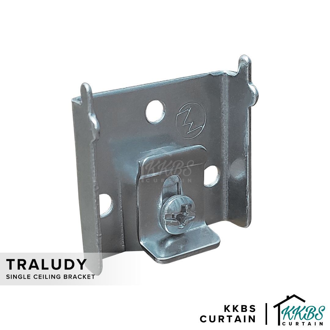 Traludy Curtain Track Ceiling Bracket Single