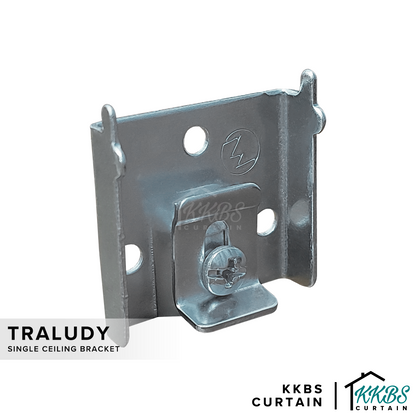 Traludy Curtain Track Ceiling Bracket Single