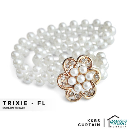 Trixie Flower Design Curtain Tieback