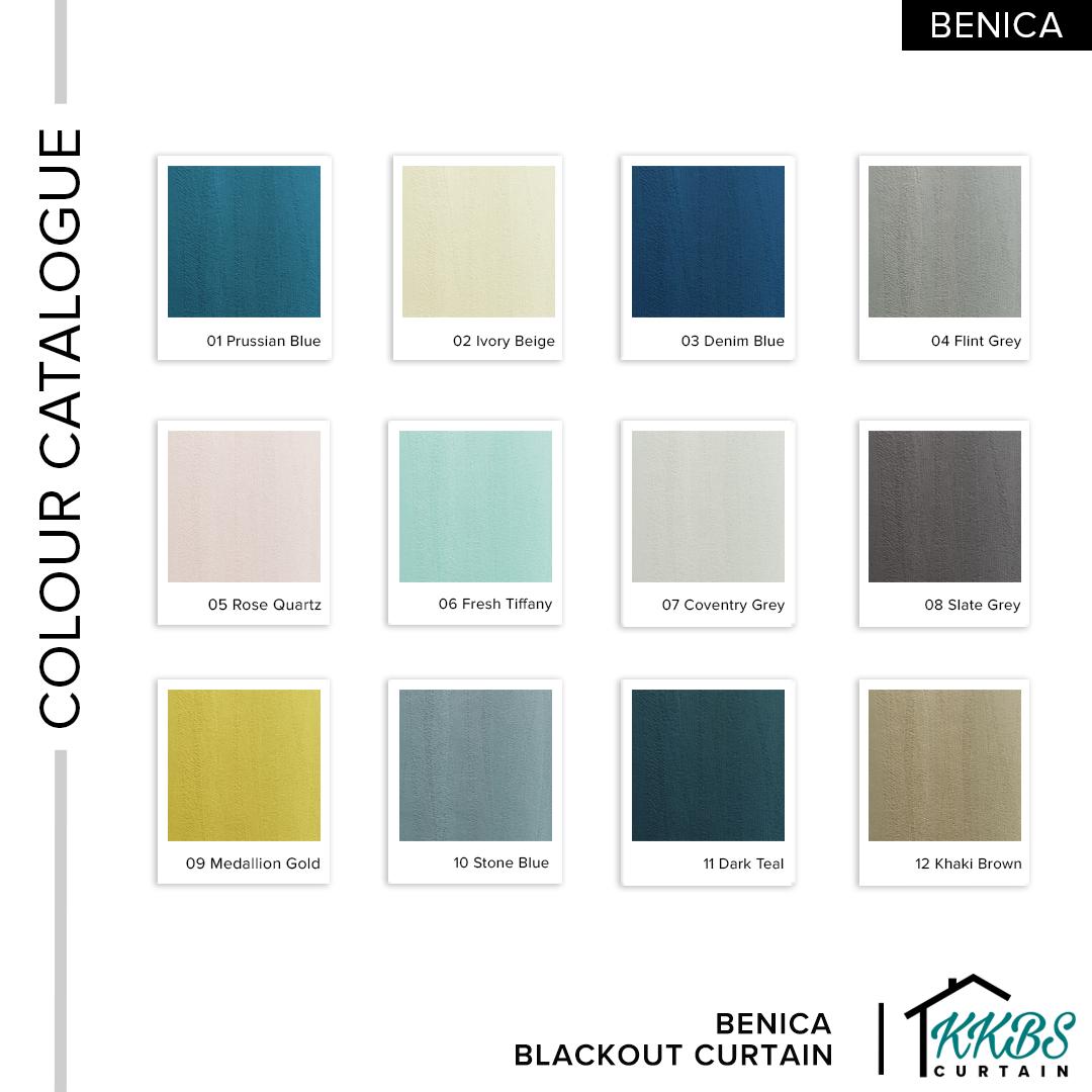 Benica 100% Blackout Curtain Ready Made