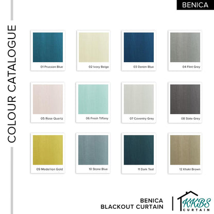 Benica 100% Blackout Curtain Ready Made
