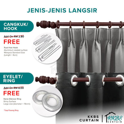 Richia Semi Blackout Curtain Ready Made