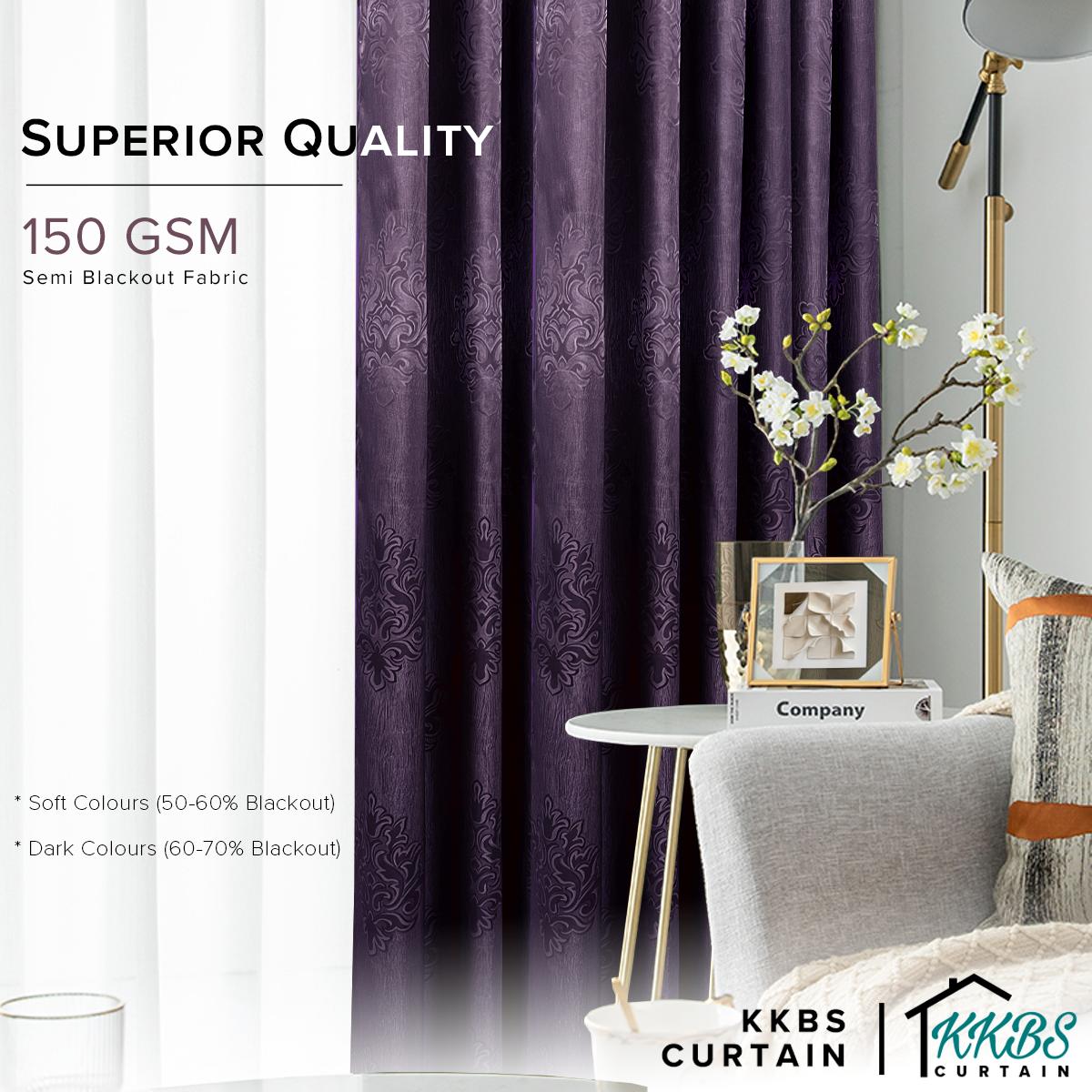 Veroca Semi Blackout Curtain Ready Made