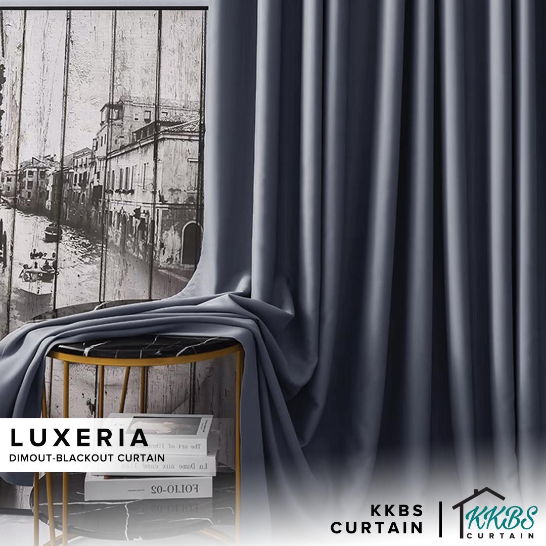 [BUY 1 FREE 1] Luxeria 90% Blackout Curtain Ready Made