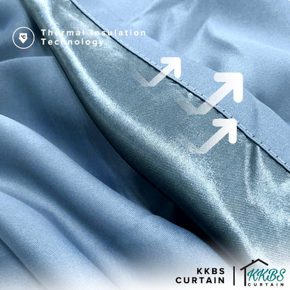 [BUY 1 FREE 1] Luxeria 90% Blackout Curtain Ready Made