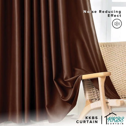 [BUY 1 FREE 1] Luxeria 90% Blackout Curtain Ready Made