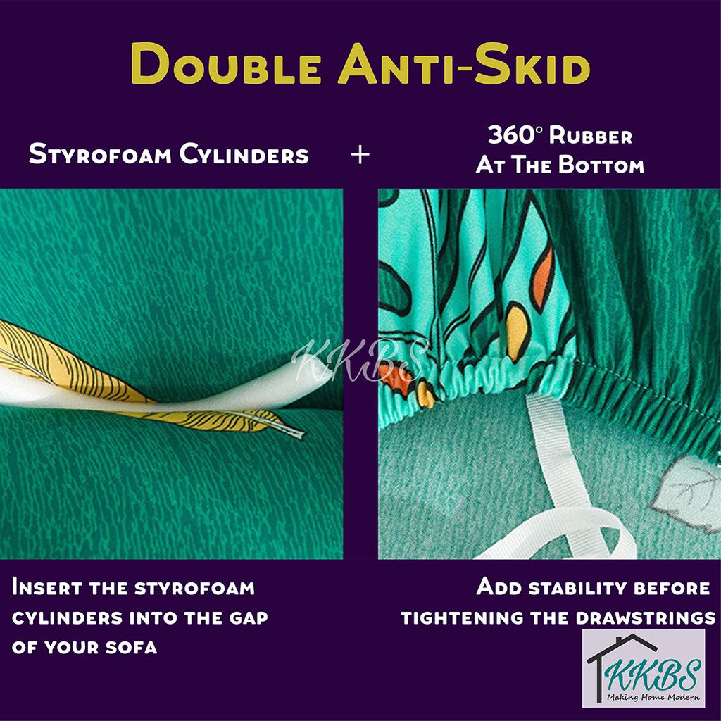 Anti Skid Scratch Protector Milk Fiber Elastic Cushion Sofa Cover Page 1