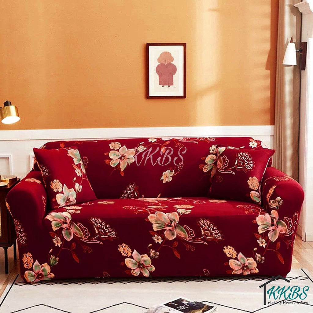 Anti Skid Scratch Protector Milk Fiber Elastic Cushion Sofa Cover Page 1