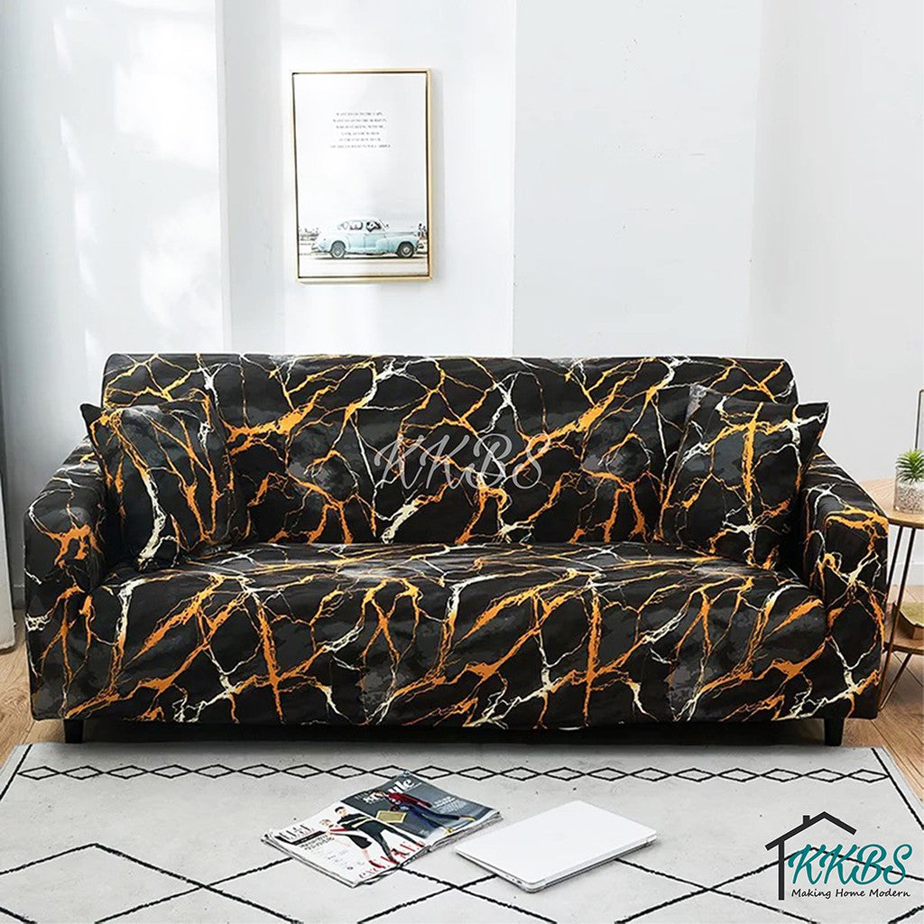 Anti Skid Scratch Protector Milk Fiber Elastic Cushion Sofa Cover Page 1