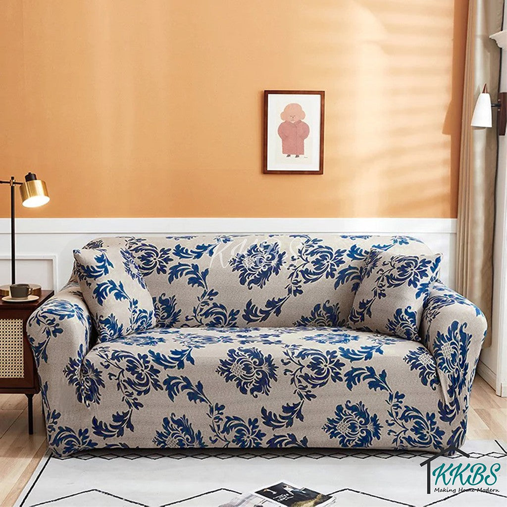 Anti Skid Scratch Protector Milk Fiber Elastic Cushion Sofa Cover Page 1