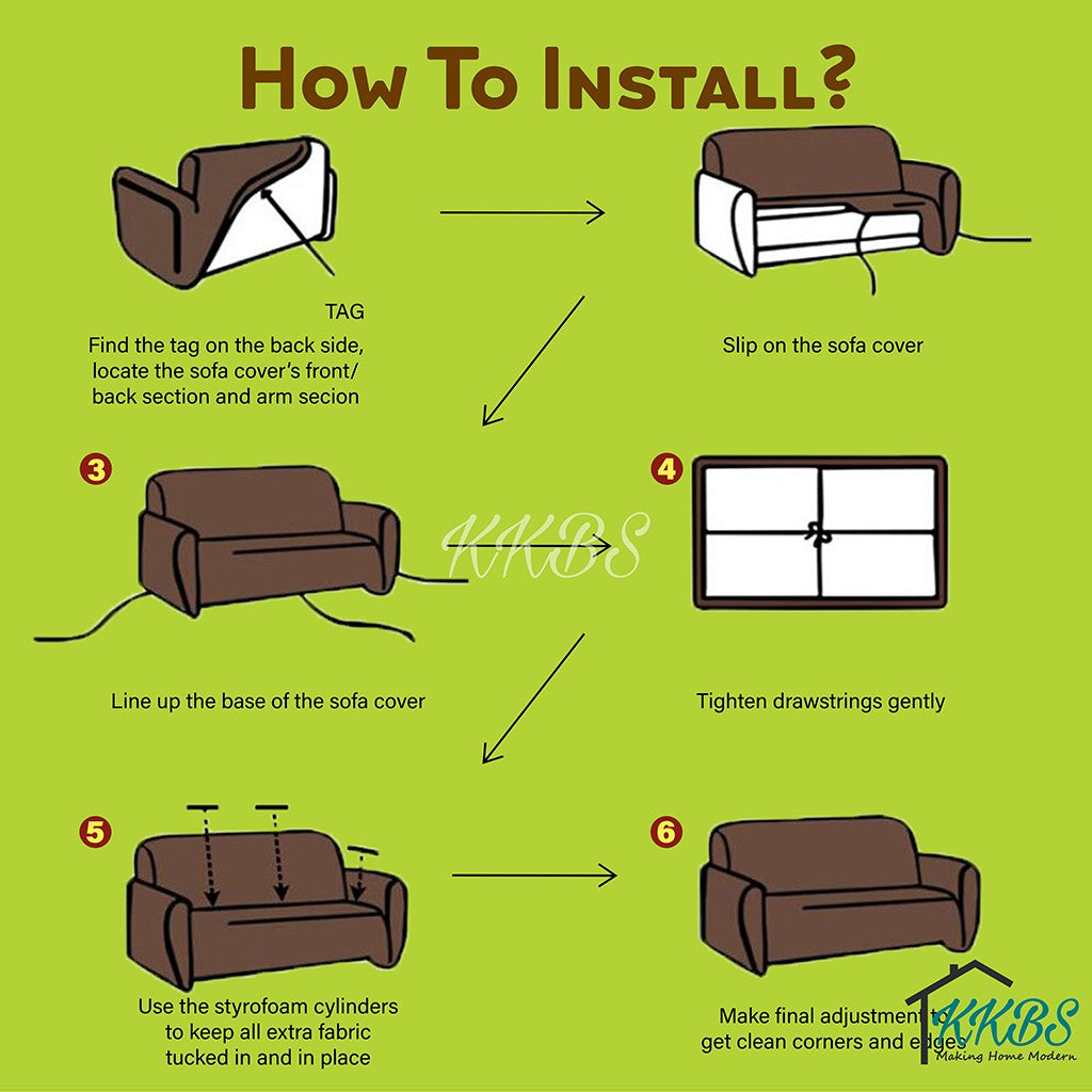 Anti Skid Scratch Protector Solid Colour Cushion Sofa Cover