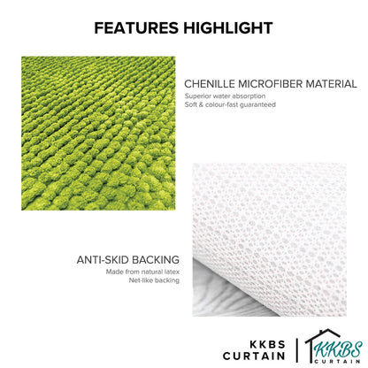 Chenille Microfiber Floor Mat Door Mat Long Hair