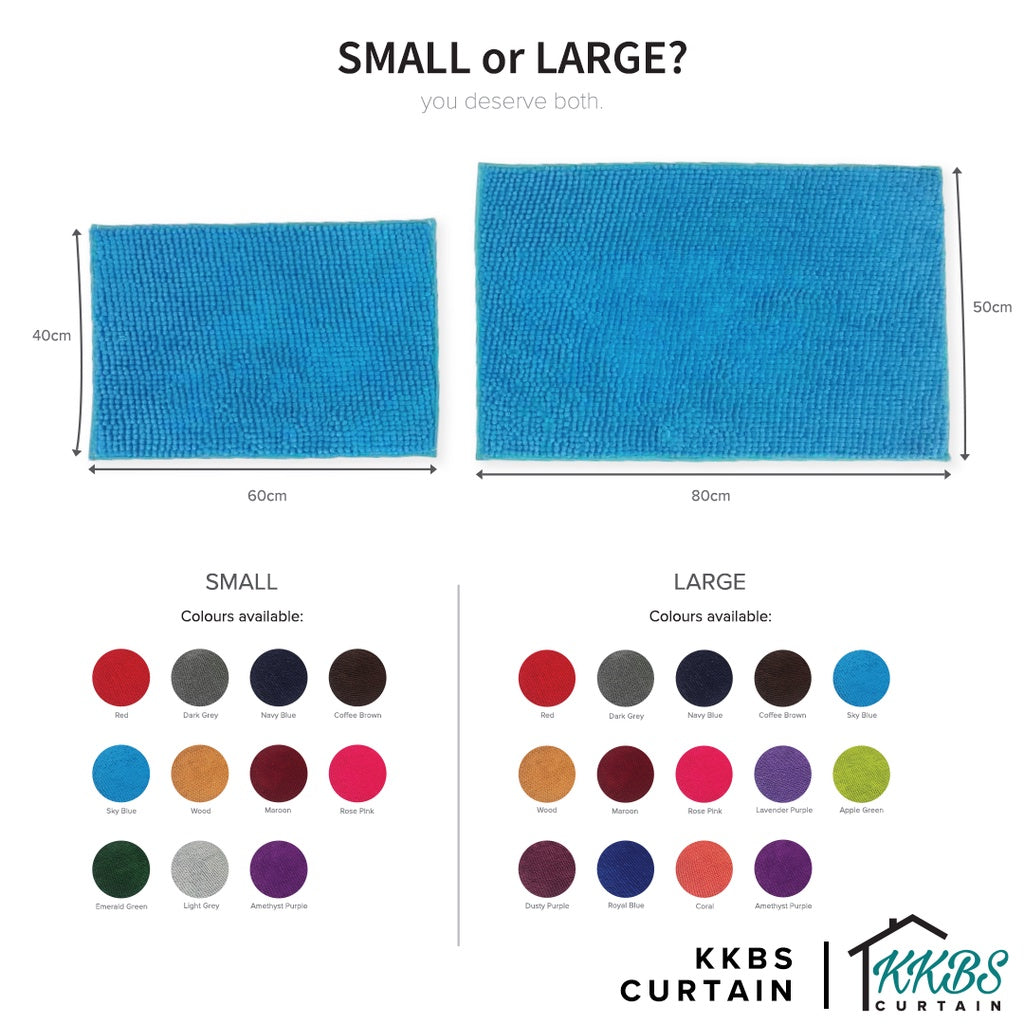 Chenille Microfiber Floor Mat Door Mat Long Hair