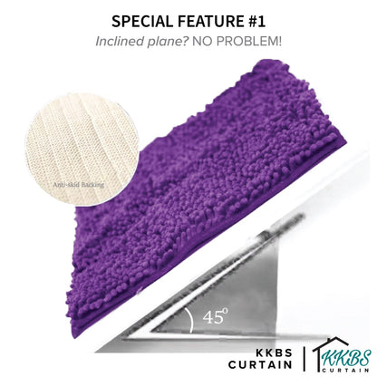 Chenille Microfiber Floor Mat Door Mat Plain Colour