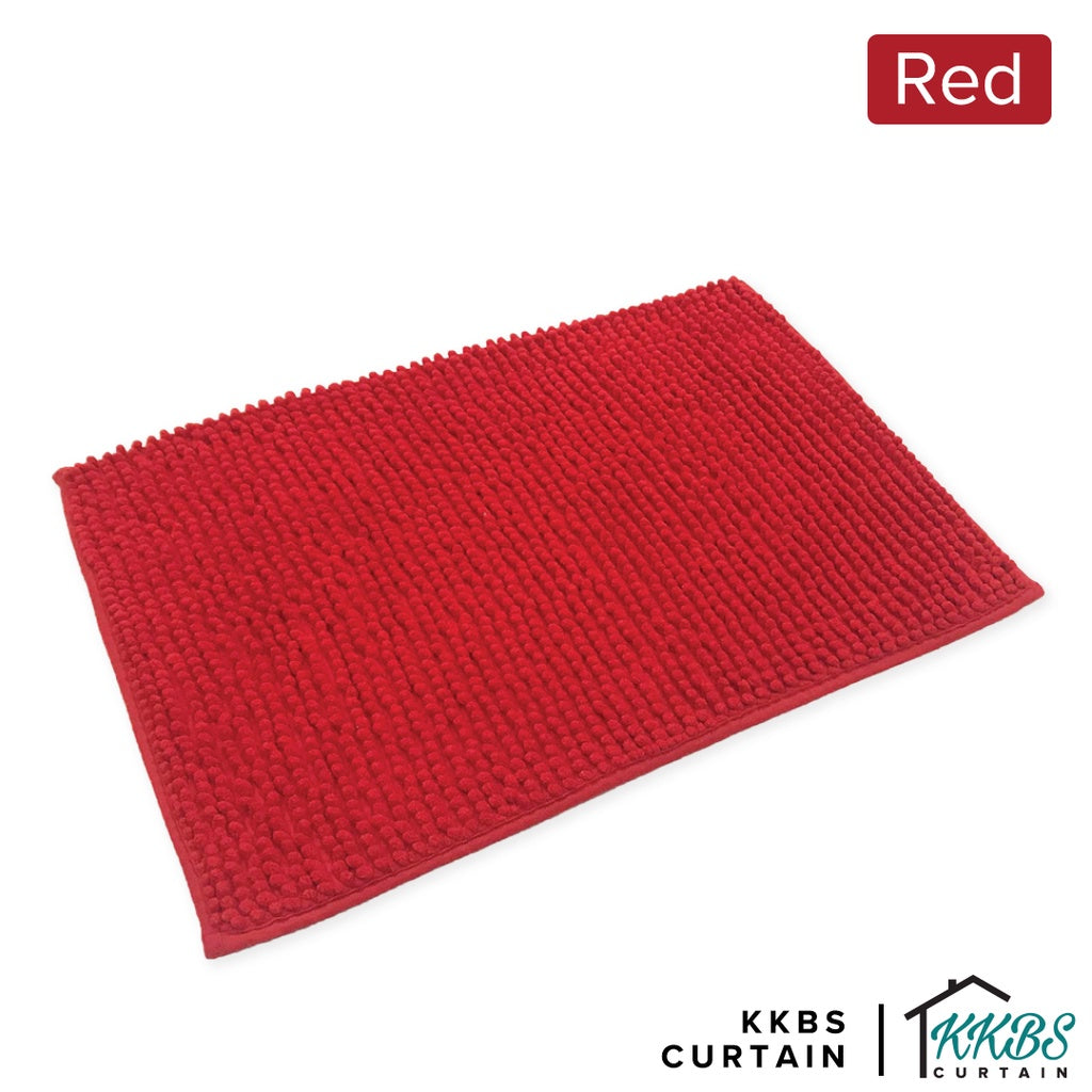 Chenille Microfiber Floor Mat Door Mat Plain Colour