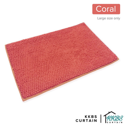 Chenille Microfiber Floor Mat Door Mat Plain Colour