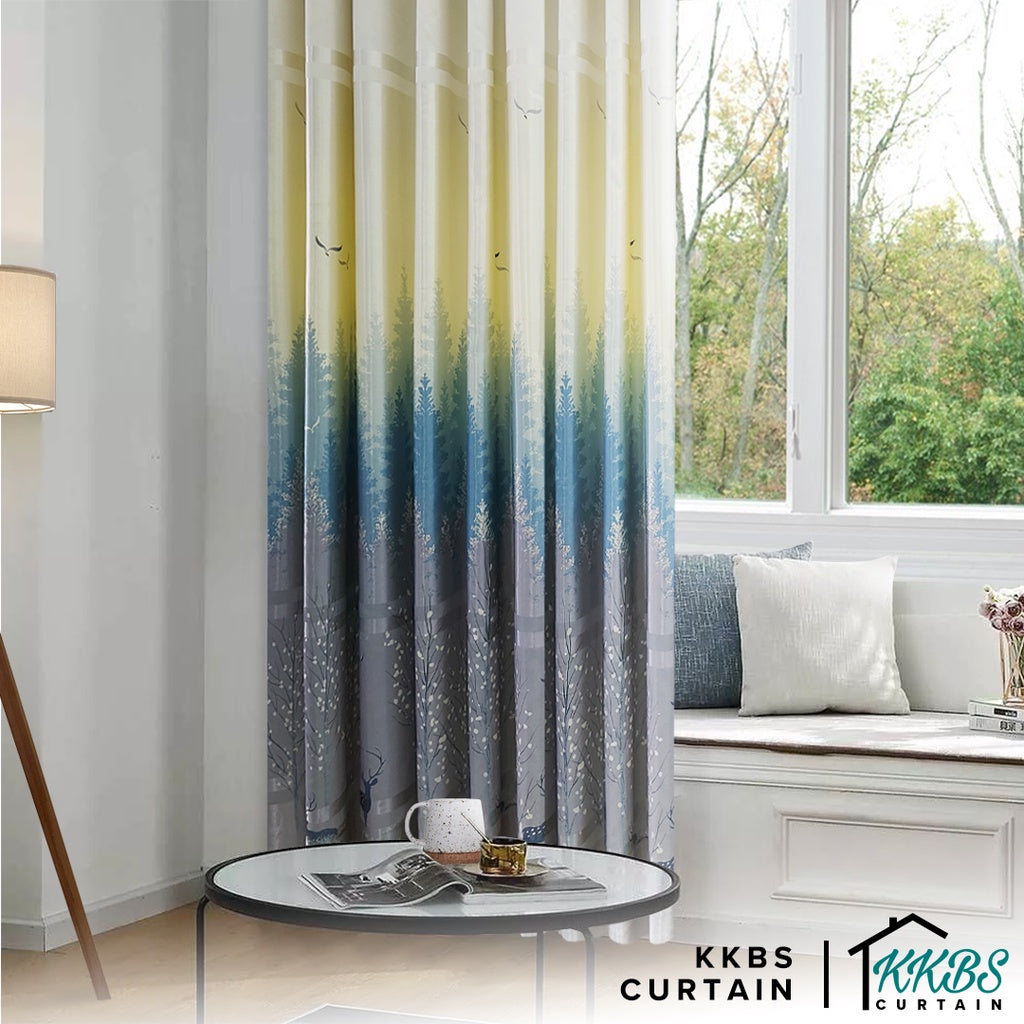 Derica Semi Blackout Curtain Ready Made