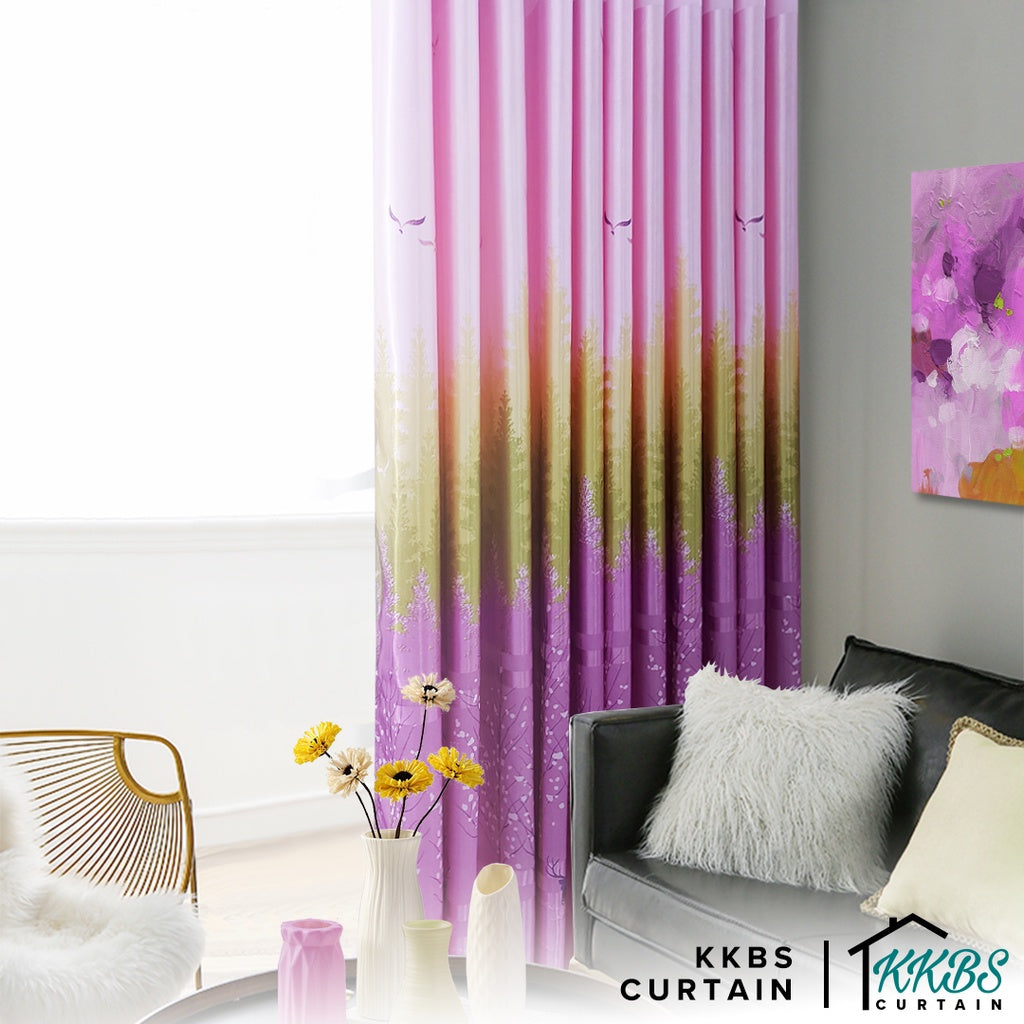 Derica Semi Blackout Curtain Ready Made