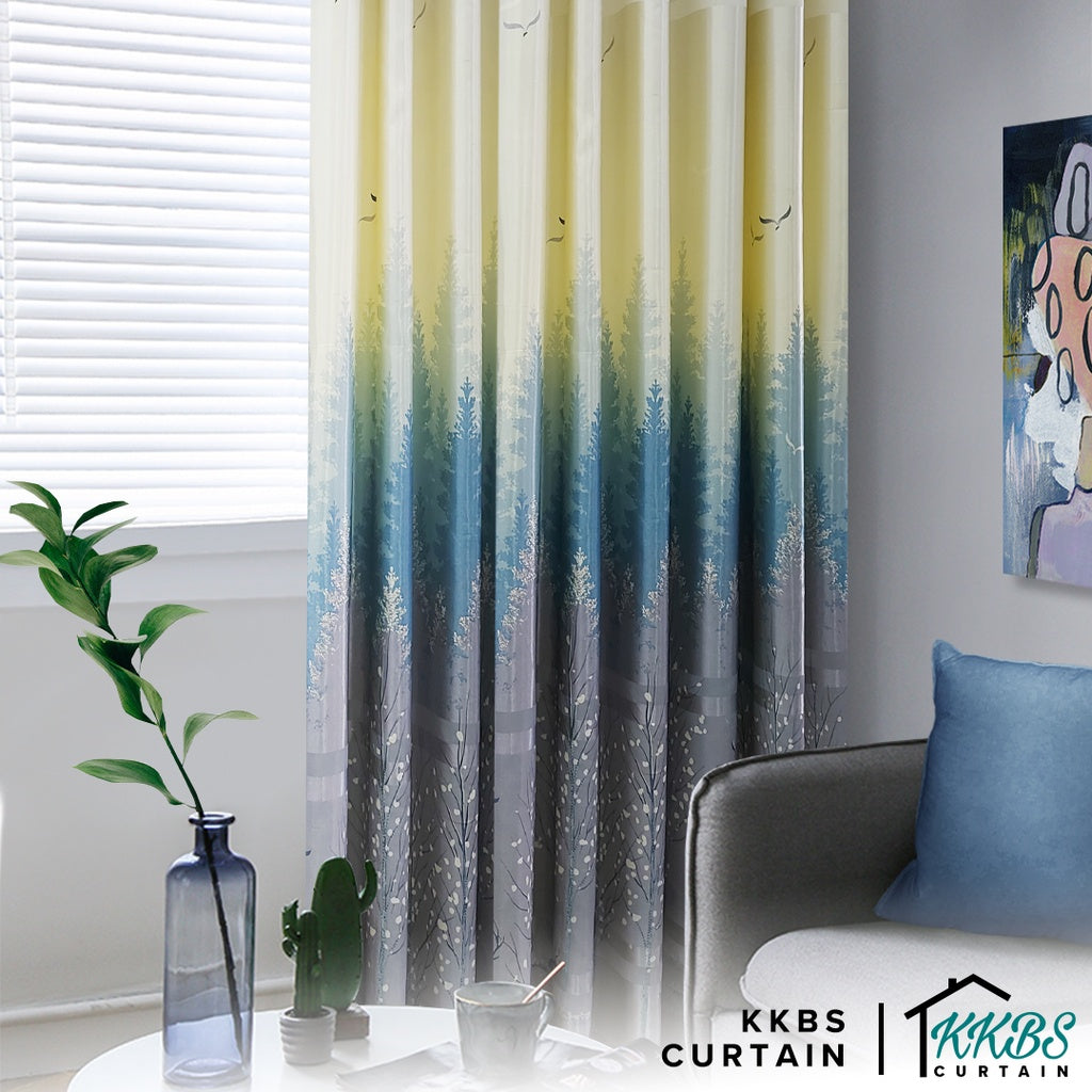 Derica Semi Blackout Curtain Ready Made