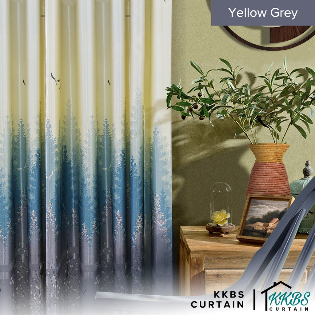 Derica Semi Blackout Curtain Ready Made