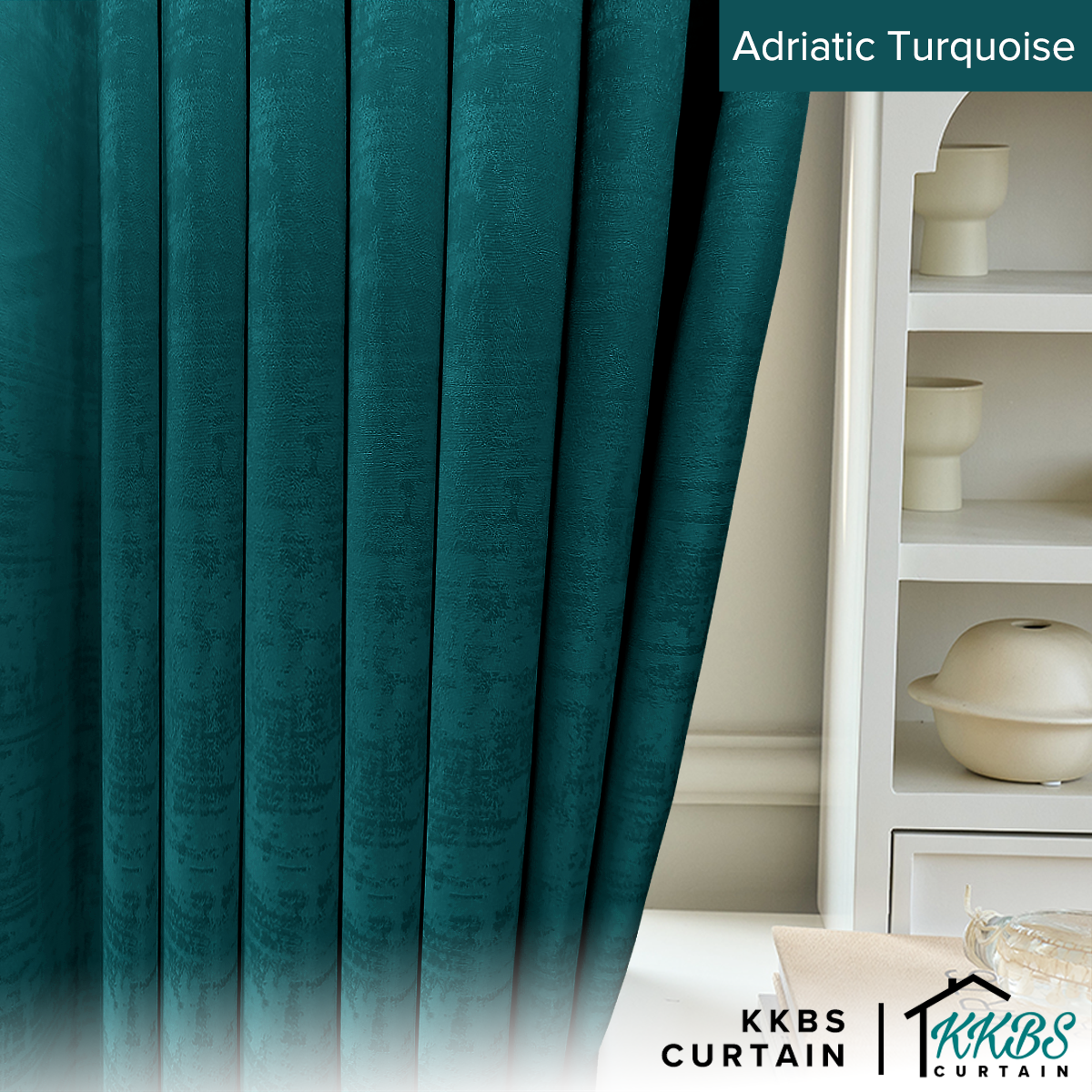 Jorica 85-95% Blackout Curtain Ready Made Standard Width