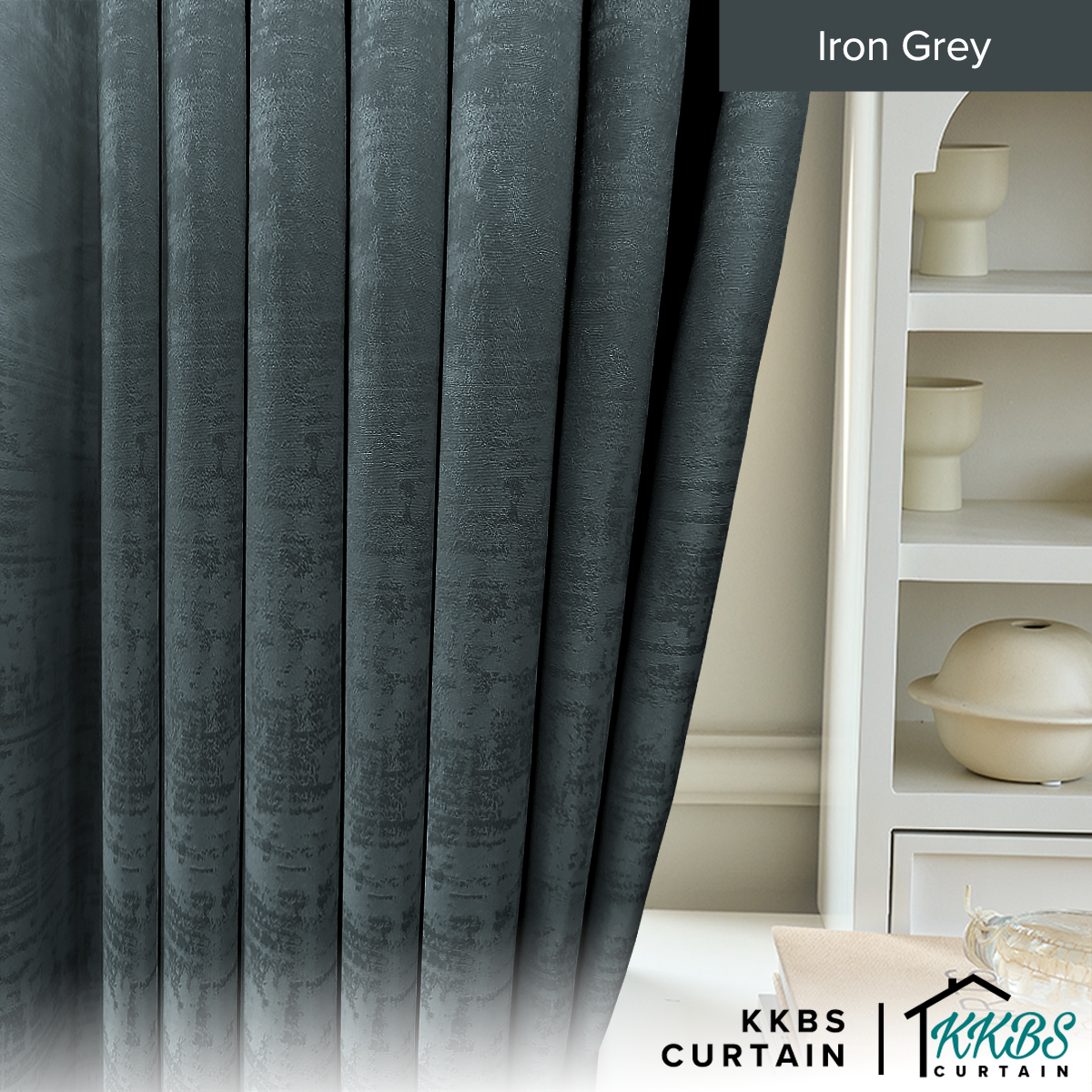 Jorica 85-95% Blackout Curtain Ready Made Extra Width